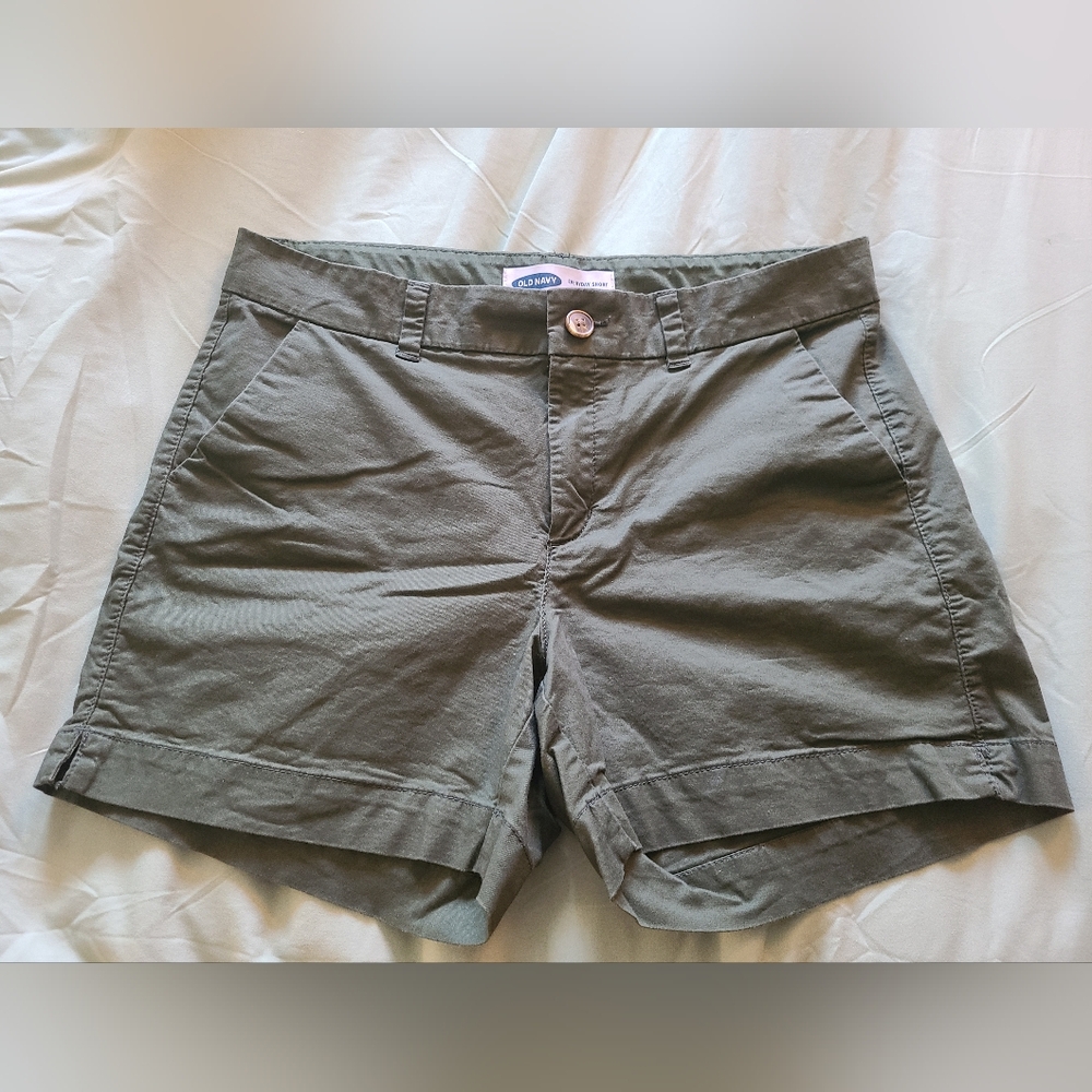 Old Navy Green Everyday Shorts Versatile Cotton Blend